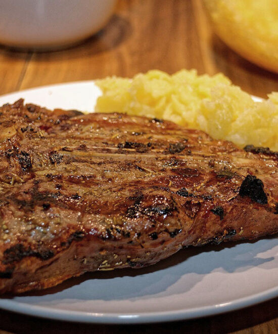 Fleisch am Chnoche